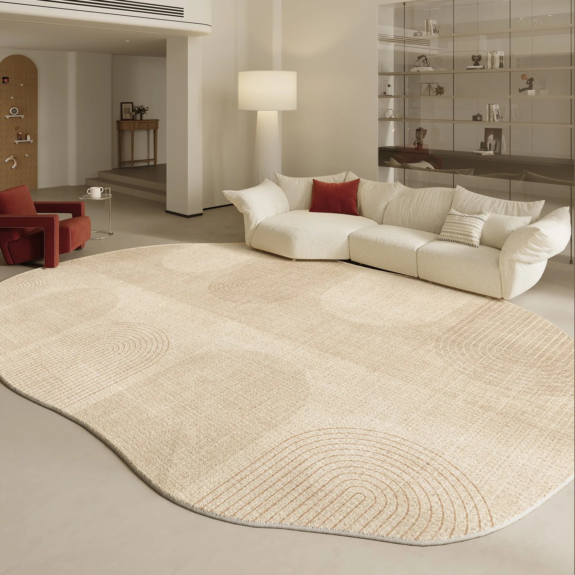 Navak Teppich, unregelmäßige Formen, Wohnzimmer-Dekoration, Teppich, moderner Stil, Teppiche für Schlafzimmer, Zuhause, dicker Plüschteppich, flauschig, weich, Lounge-Bodenmatte