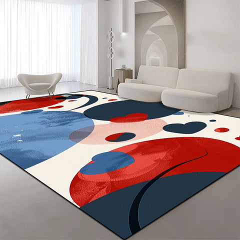 Navak Carpet Luxury Geometric Large Living Room Carpet Home Decoration Nordic Style Rugs for Bedroom Soft Non-slip Sofa Side Mat for Children