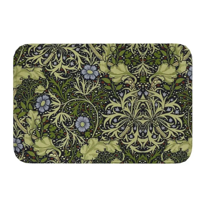Navak Teppich Custom William Morris Compton Floral Jugendstil Muster Fußmatte Bad Tür Bodenmatte Textil Muster Toilette Teppich Teppich Footpad