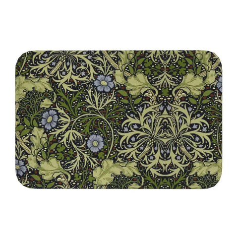 Navak Teppich Custom William Morris Compton Floral Jugendstil Muster Fußmatte Bad Tür Bodenmatte Textil Muster Toilette Teppich Teppich Footpad