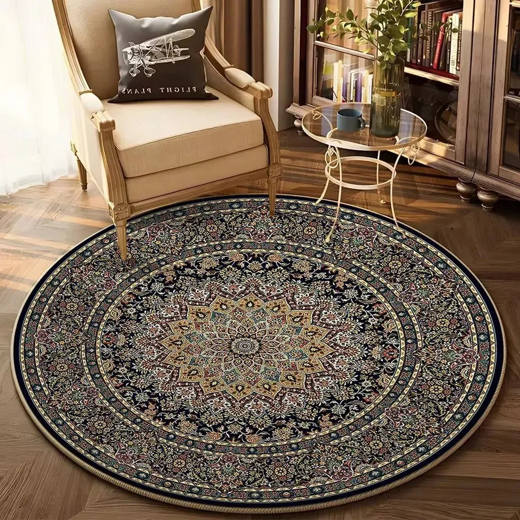 Navak Teppich Bohemian Runde Wohnzimmer Dekor Sofa Tisch Home Teppich Weiche Stuhl Matte Schlafzimmer