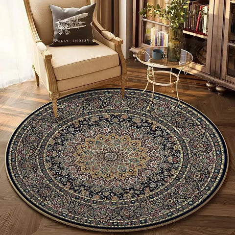 Navak Teppich Bohemian Runde Wohnzimmer Dekor Sofa Tisch Home Teppich Weiche Stuhl Matte Schlafzimmer