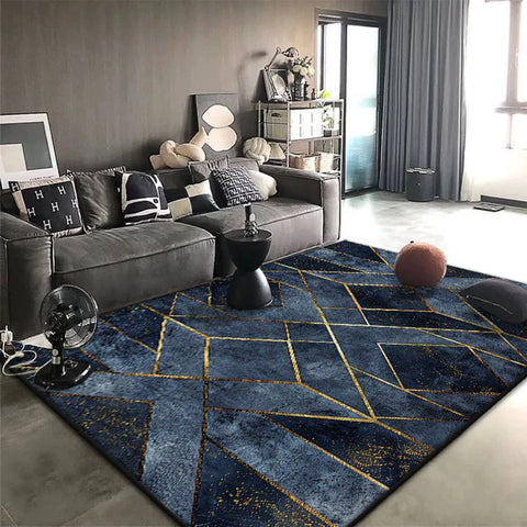 Navak Teppich, nordischer moderner Teppich für Wohnzimmer, geometrische Dekoration, Heimsofa, weiche große Teppiche, rutschfest, Schlafzimmer, Lounge, Plüsch-Bodenmatte, weich