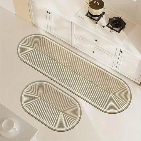 Navak Carpet Exclusive Picks Küchenteppich, waschbar, rutschfest, weich, schmutzabweisend, Matte für Boden, Küche, Waschküche, Flur, Läufer, Teppiche, Heimdekoration, 2 Stück