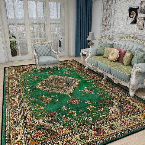 Navak Carpet Retro Boho Luxurious Carpet for Living Room Bedroom Persian Decoration Home Large Area Rugs Non-slip Entrance Door Mat Washable