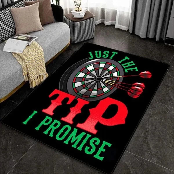 Navak Teppich Spielzimmer Dart Teppich für Wohnzimmer Schlafzimmer Dekorationen Sofa Tisch Große Flächenteppiche Spielzimmer Bodenmatte Ziel Bullseye Alfombra