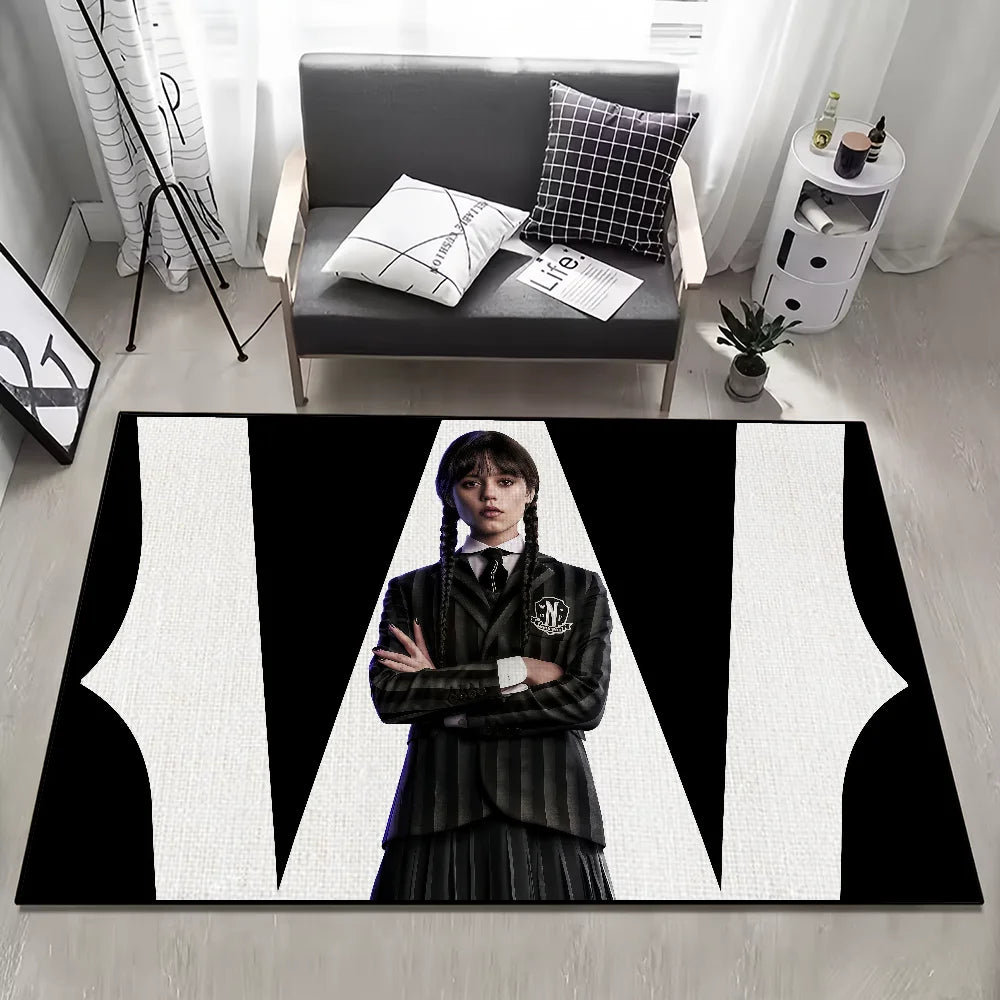 Navak Teppich Horrorfilm W-WedgesdayS-2 kleiner Teppich Teppich Wohnkultur Schlafzimmer Matte Flur Balkon Teppich Eingang Fußmatte Dekoration