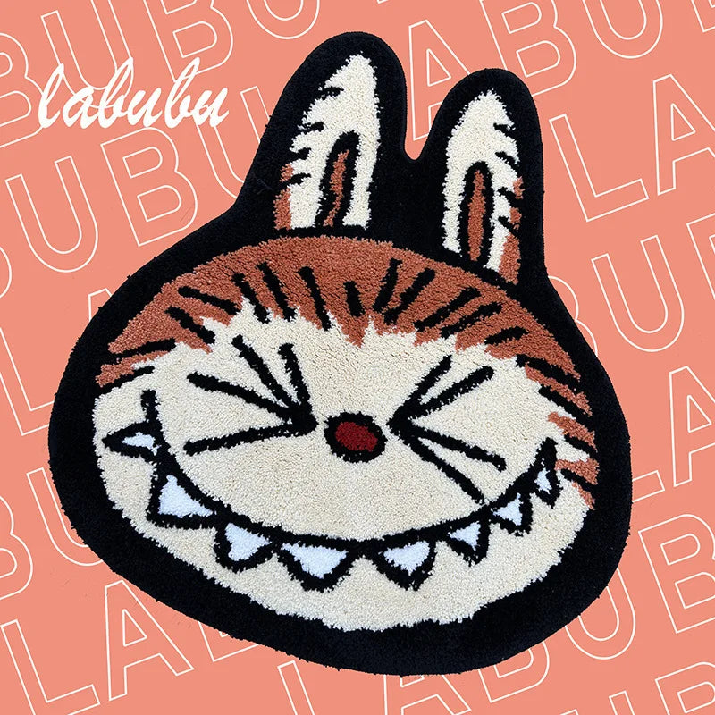 Navak Carpet Exclusive Picks 1 Stück Cartoon-Tier-Dekorationsteppich Schlafzimmerteppich Flauschiger Nachtvorleger Kunstkaschmir-Bodenmatte Weiche Anti-Rutsch-Badematte