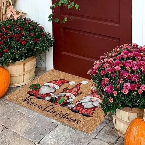 Navak Carpet Exclusive Picks Christmas Welcome Gnome Doormat Indoor Outdoor Entrance Carpet Home Decor Hallway Kitchen Living Room Floor Mat