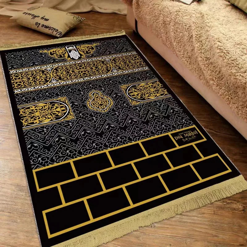 Navak Teppich Islam Dicker Gebetsteppich Männergebetmatte für Muslim Ramadan Verdickte weiche Männergebetmatte Tragbare Gebetsteppiche Kindergebetteppich