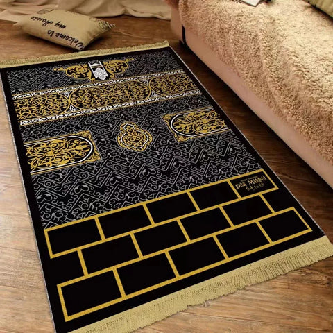 Navak Teppich Islam Dicker Gebetsteppich Männergebetmatte für Muslim Ramadan Verdickte weiche Männergebetmatte Tragbare Gebetsteppiche Kindergebetteppich