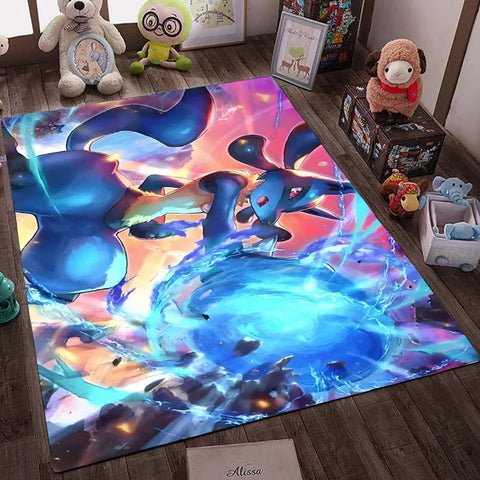 Navak Carpet Daily Picks Cartoon Anime Pokemon Teppich Bodenmatte Gengar Lucario Wohnzimmer Badezimmer Nachttisch Teppich Home Decor