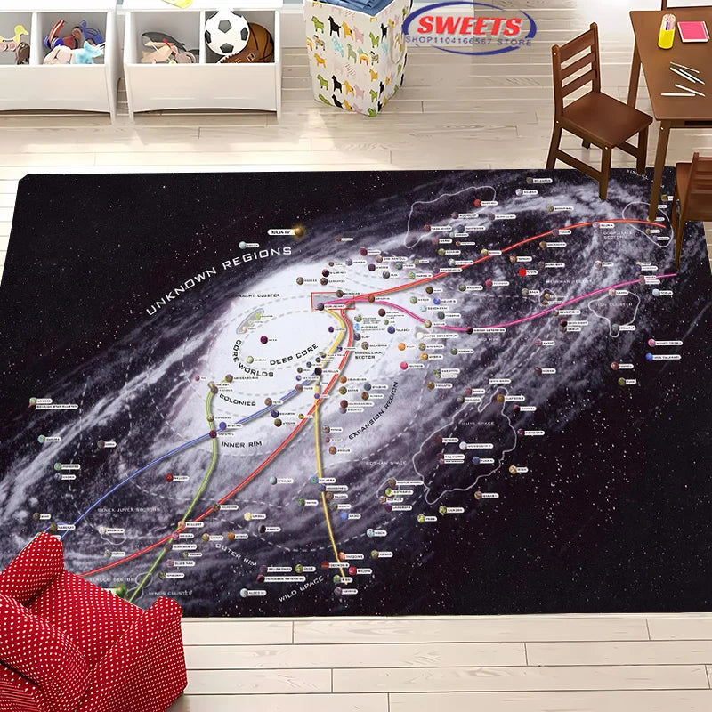 Navak Carpet New Shelves! 3D Classic Movie Theme Carpet, Living Room Bedroom Office Children's Room of Choice, Non-slip Machine Washable Mat