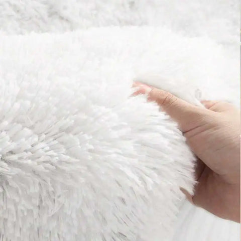 Navak Teppich, pelziger Teppich, Wohnzimmermatte, modernes Schlafzimmer, nordischer Stil, Dekorationsteppich, groß, schwarz, grau, weiß, rutschfeste Kinderteppiche