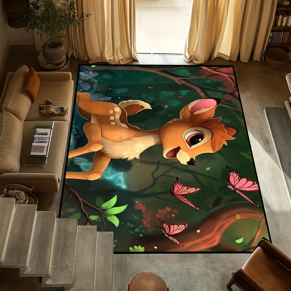 Navak Carpet Door bambi Disney Mat Anti-Slip Kitchen Bedroom Handmade Tufted Rug Carpet Living Room Daily Picks Entrance Decoration