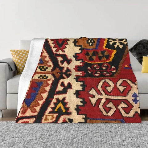 Navak Teppich Sofa Fleece Baluch Flachgewebe Antiker Afghanistan Teppich Überwurfdecke Warmer Flanell Türkischer Kelim Ethnische Kunst Decken Tagesdecken