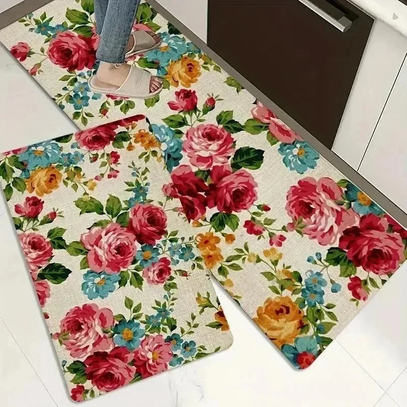 Navak Carpet 1PC Küchenteppich mit Charaktermuster, rutschfeste Fußmatten für Zuhause, Pop-Design, Badezimmerteppiche, Badematte, Teppich für Waschbecken, Wäschedekor