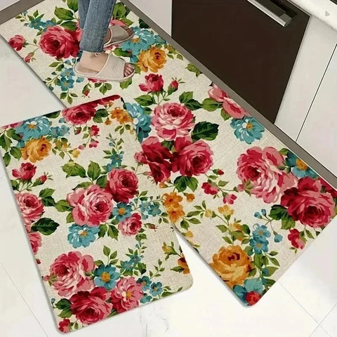 Navak Carpet 1PC Küchenteppich mit Charaktermuster, rutschfeste Fußmatten für Zuhause, Pop-Design, Badezimmerteppiche, Badematte, Teppich für Waschbecken, Wäschedekor