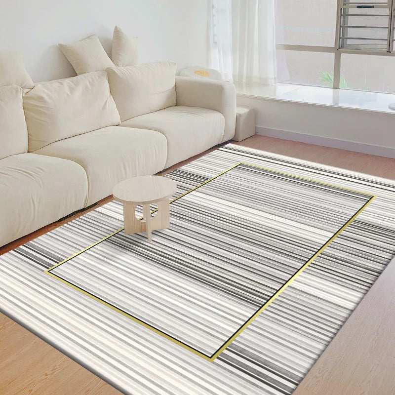 Navak Carpet Exclusive Picks Nordischer einfacher geometrischer Kristallsamt-Teppich, großer Teppich, Wohnzimmermatte, Familiensofa, Balkon, Korridor, rutschfeste dekorative Teppiche