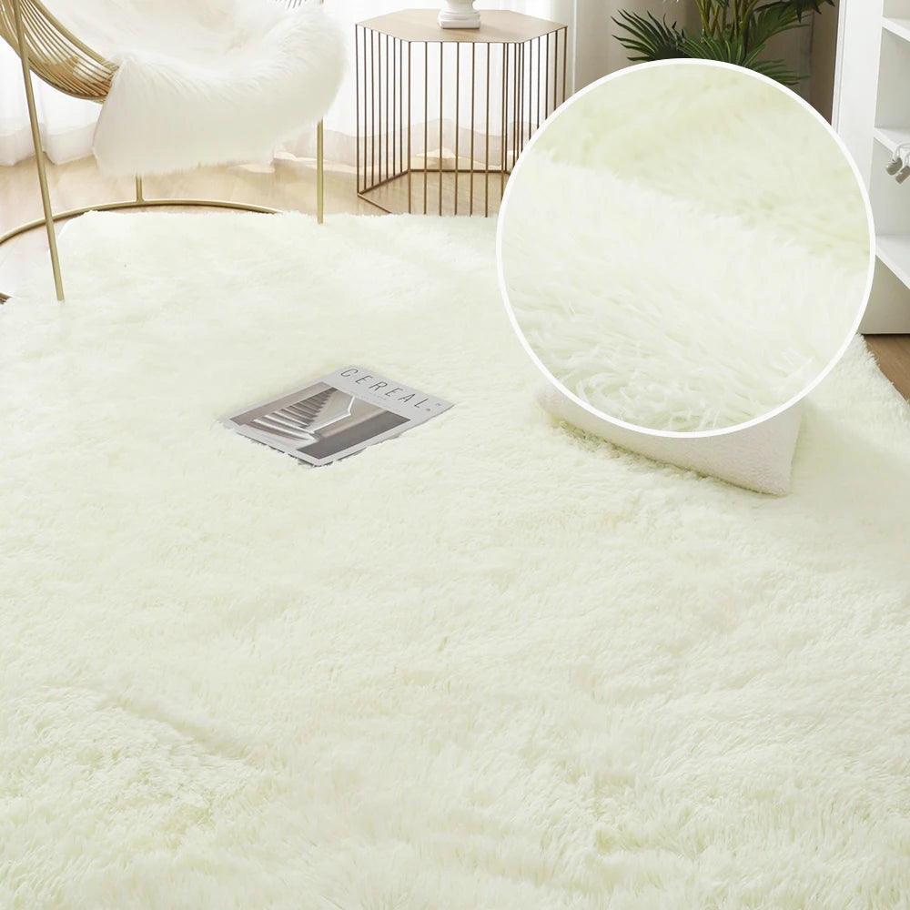Navak Carpet Haarige Regenbogen-Teppiche für Kinderzimmer, Schlafzimmer, weiche, pelzige Teppiche, Wohnzimmer, Kinder-/Babyzimmer, Kinderzimmer, Spielzimmer, niedliche Zimmerdekoration, Bereichsteppich