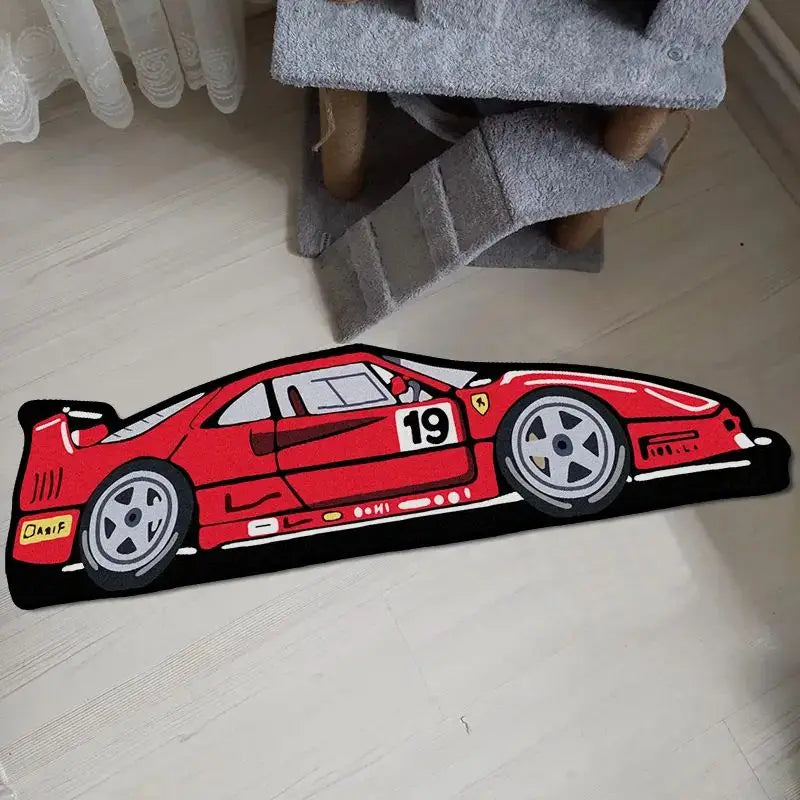 Navak Carpet Exclusive Picks Cooler Rennwagen-Teppich, isoliert und warm, für Schlafzimmer, dekorativer Nachttischvorleger, Korridor, Flur, Garderobenmatte, Heimdekoration