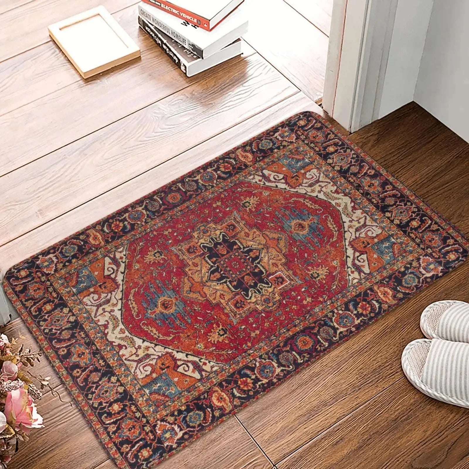 Navak Carpet Moroccan Ethnic Style Decorative Carpet Bohemian Welcome Mat Welcome Mat Kitchen Rug Entrance Door Floor Mat Door Mat Entrance