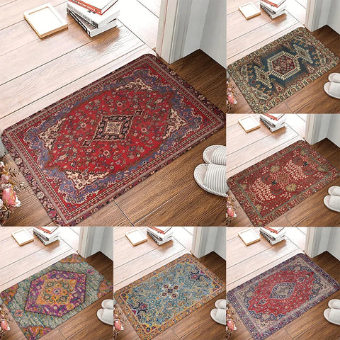 Navak Carpet Moroccan Ethnic Style Decorative Carpet Bohemian Welcome Mat Welcome Mat Kitchen Rug Entrance Door Floor Mat Door Mat Entrance