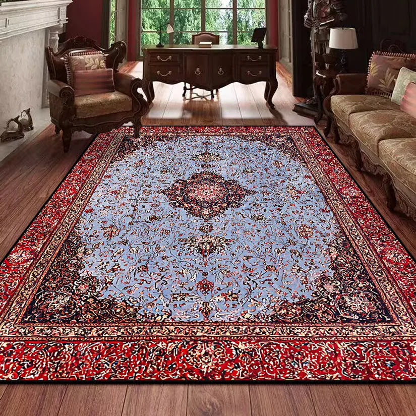 Navak Carpet Retro Persian Carpet for Living Room Boho Decor for Room Balcony Rug Large Luxury Red Bed Decoration Home Mats Bedside 160x230