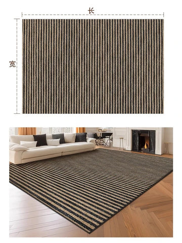 Navak Carpet Retro Style Living Room Decoration Carpet Large Area Rugs for Bedroom Washable Bedside Soft Floor Mat Anti-slip Cloakroom Rug
