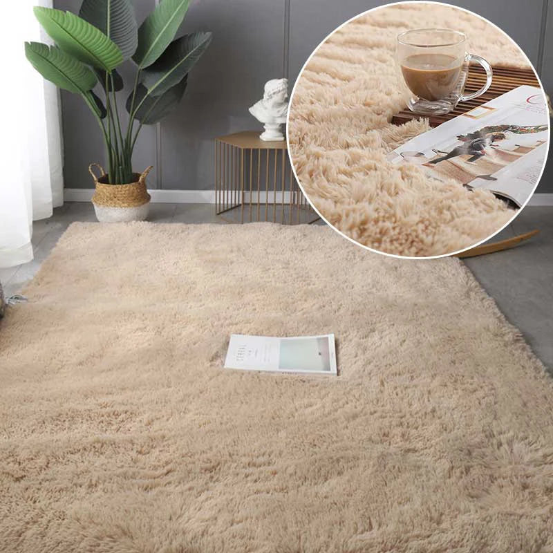 Navak Teppich Plüschteppich für Wohnzimmer, groß, weiß, weich, flauschig, Schlafzimmer, dicke Bodenmatte, Jugendzimmer, Heimdekoration