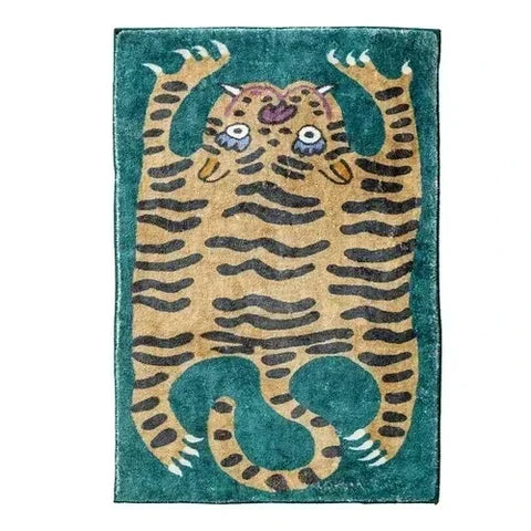 Navak Teppich Teppich für Wohnzimmer Tiger Leopard Print Plüsch Schlafzimmer Nacht Matten Hause Dekoration Cartoon Flauschigen Teppiche Ковер Tapis Tapete 러그