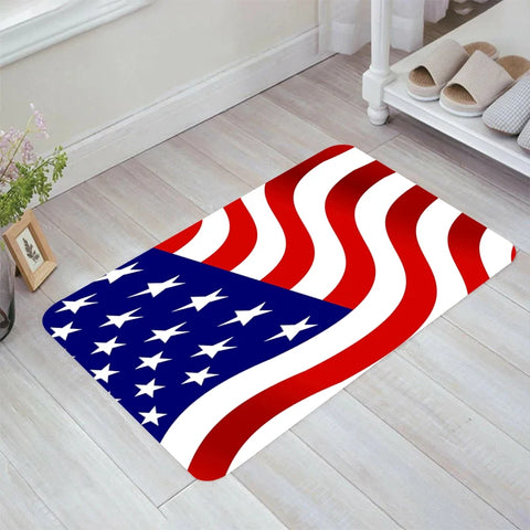 Navak Teppich Flagge der amerikanischen Bodenmatte Teppiche Zimmer Matten Teppiche Home Fußmatte Eingangstür Küche Teppich Balkon Fuß Teppich Badezimmer Badehaus