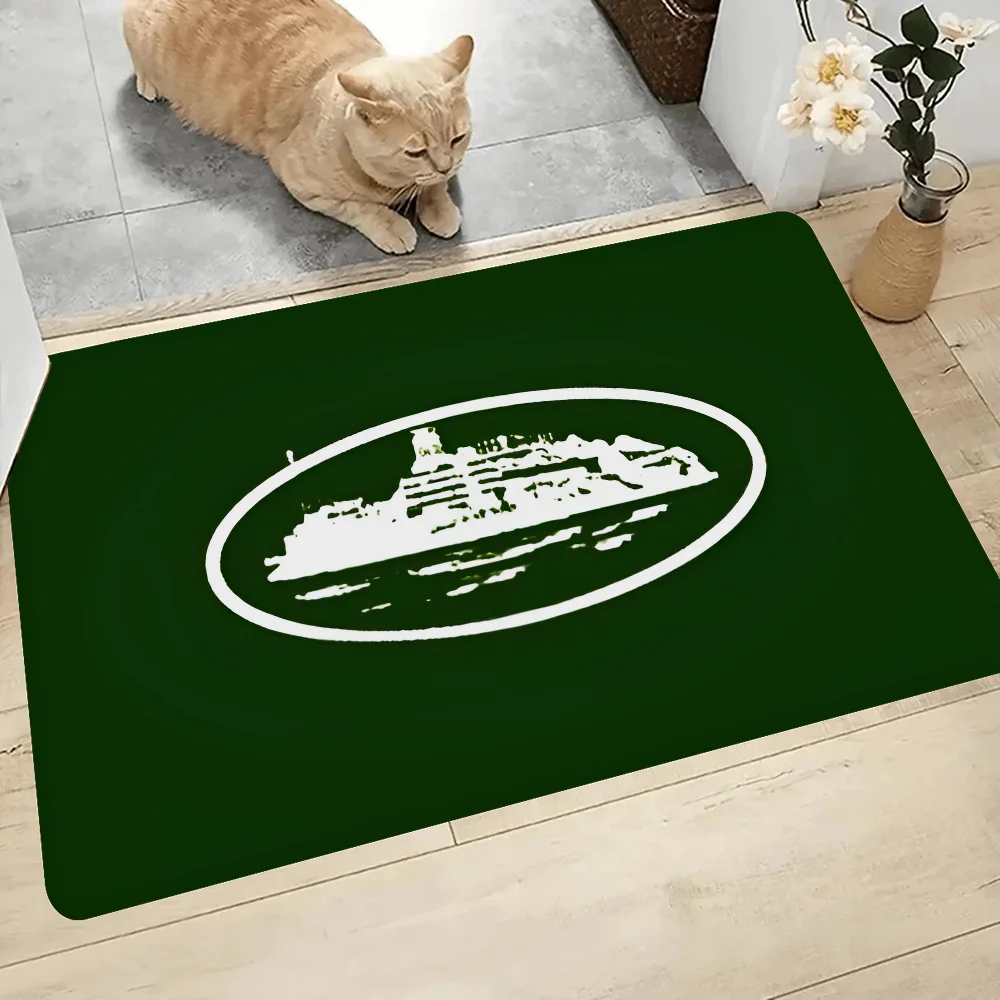 Navak Carpet Devil's Island English Floor Bathroom Mat Kids Room Bedroom Decoration Balcony Anti-Slip Doormat Living Room Bedside Area Rugs