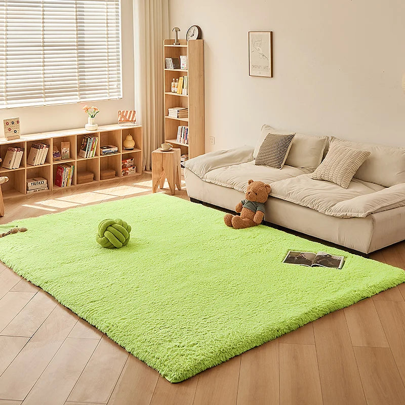 Navak Teppich Weicher Lammwollteppich Für Kinderzimmer Fußteppiche Flauschiger Plüsch Spiel Krabbelmatte Balkonkissen Heimdekoration Haustiermatten