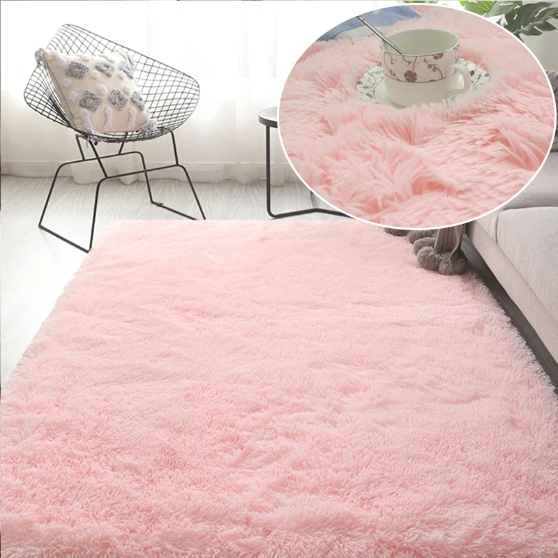 Navak Carpet Haarige Regenbogen-Teppiche für Kinderzimmer, Schlafzimmer, weiche, pelzige Teppiche, Wohnzimmer, Kinder-/Babyzimmer, Kinderzimmer, Spielzimmer, niedliche Zimmerdekoration, Bereichsteppich