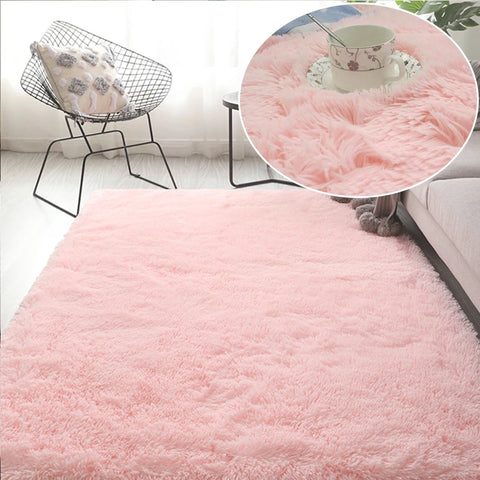 Navak Carpet Haarige Regenbogen-Teppiche für Kinderzimmer, Schlafzimmer, weiche, pelzige Teppiche, Wohnzimmer, Kinder-/Babyzimmer, Kinderzimmer, Spielzimmer, niedliche Zimmerdekoration, Bereichsteppich