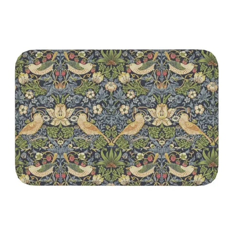 Navak Teppich Custom William Morris Compton Floral Jugendstil Muster Fußmatte Bad Tür Bodenmatte Textil Muster Toilette Teppich Teppich Footpad