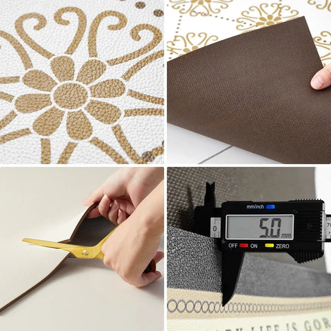 Navak Teppich, Küchen-Bodenmatte, wasserdicht, rutschfest, Vinyl-Teppich, PVC-Küchen-Lederteppich, Cartoon-Teppiche mit Holzmaserung, Alfombras De Cocina