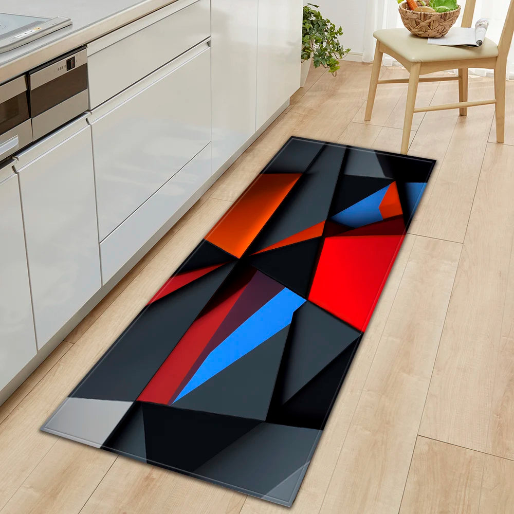 Navak Teppich Plaid Küchenmatte Zuhause Wohnzimmer Balkon Schlafzimmer Bodendekoration 3D Teppich Haus Flur Eingangstür Bad Rutschfester Fußteppich