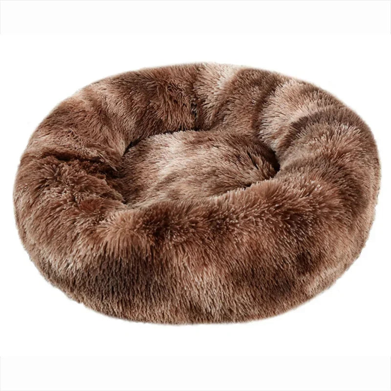 Navak Carpet 40–90 cm, rundes Haustierbett für große Hunde, superweiches Katzenbett, langes Plüsch-Hundehaus für mittelgroße Hunde, warmes Winterschlafbett