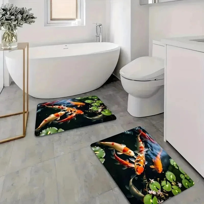 Navak Carpet 1 Stück Küchenteppich mit Hühnermuster, rutschfeste Fußmatten für Zuhause, Pop-Design, Badezimmerteppiche, Badematte, Teppich für Zuhause, Waschbecken, Wäschedekor