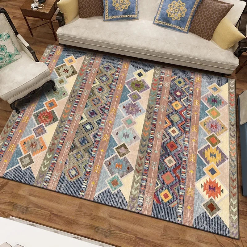 Navak Carpet Bohemian Persian Style Carpets for Living Room Morocco Bedroom Decor Carpet Large Area Rugs Lounge Rug Home Non-slip Floor Mat