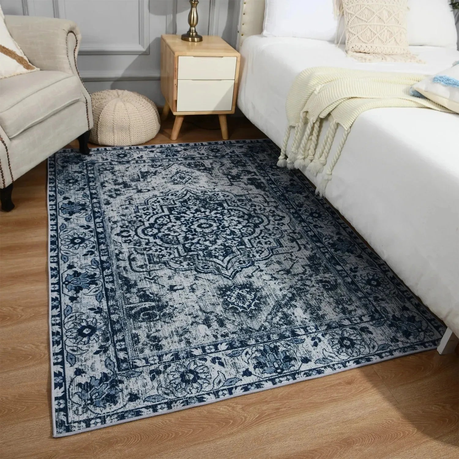 Navak-Teppich, türkischer Perserteppich für Retro-Ethno-Wohnzimmer und Schlafzimmer, große Flächendekoration