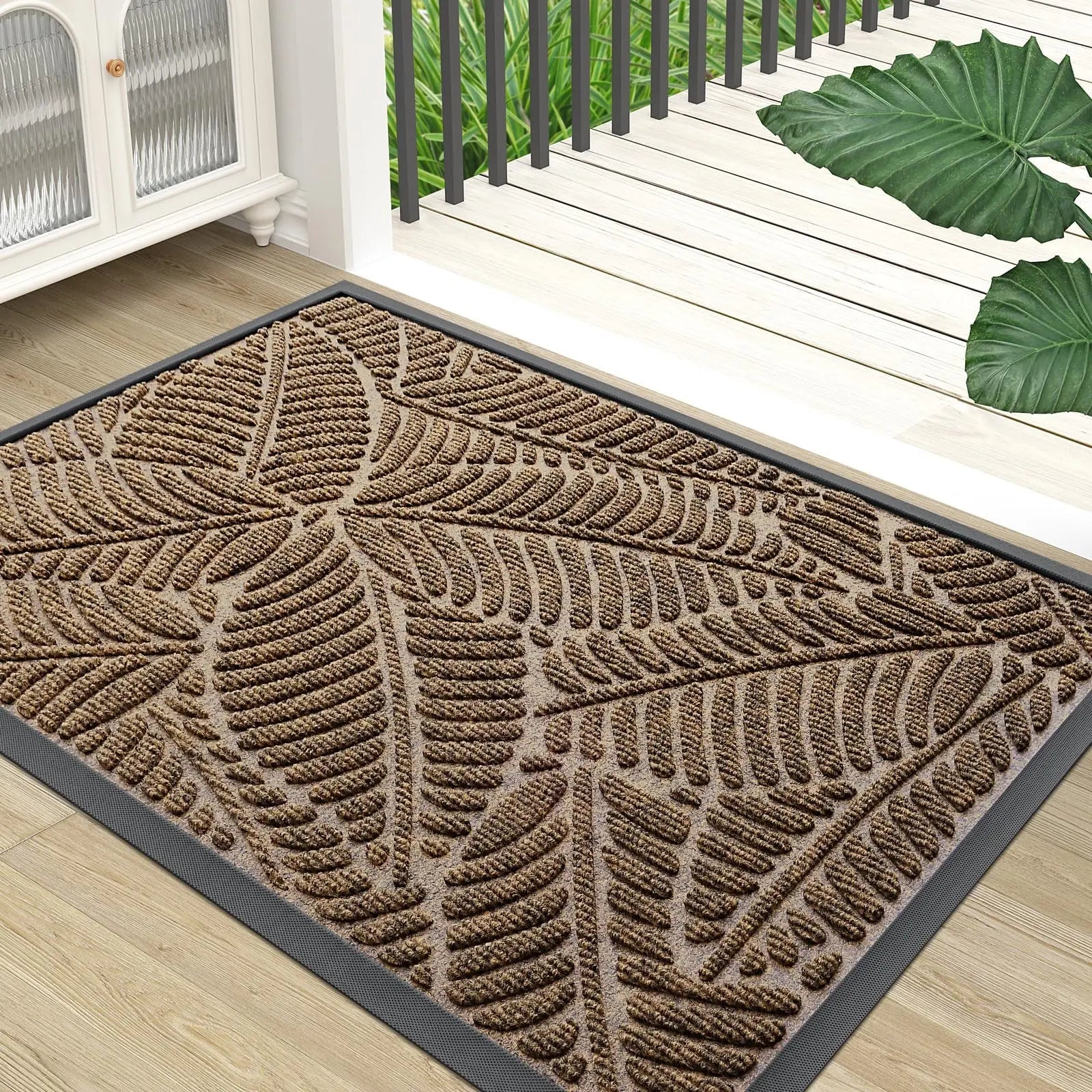 Navak Carpet Olanly Fußmatten Indoor Outdoor Schmutzfänger Rutschfeste Eingangsmatte Waschbare Matten Für Eingangsbereich Haustür Garten Fußmatten Teppiche