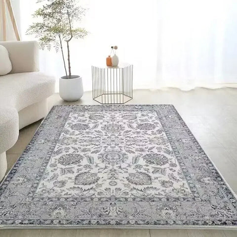 Navak Carpet Retro European Bohemian Carpet Artistic Creative Bedroom Rugs Easy Care Bedside Rug