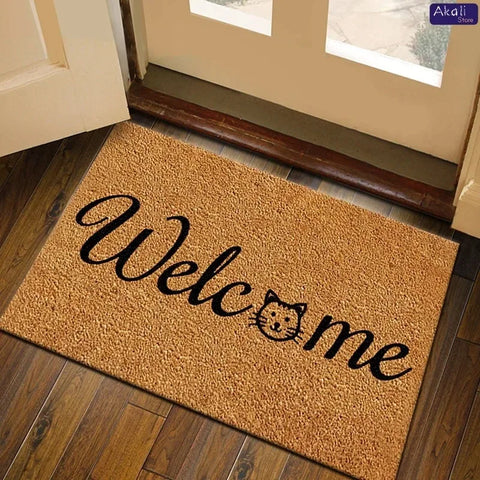 Navak Carpet Hochwertige Kokosnuss-Imitat-Fußmatte, rutschfeste, saugfähige Bodenmatte, Veranda, Outdoor-Willkommensmatte, Heimdekoration