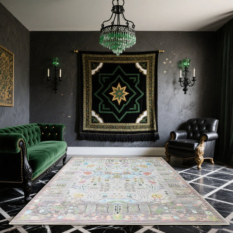 Navak Teppich, Bohemian Retro Teppiche, Wohnzimmer, leicht zu reinigen, rutschfest, waschbar, für Schlafzimmer, Heimdekoration, persische Fußmatte, طاولات للقهوة
