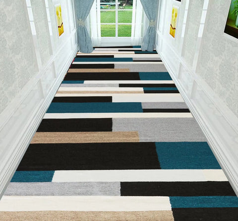 Navak Teppich Nordische Moderne Villa Langer Korridor Teppichläufer Flur Durchgang Haus Große Teppiche Treppe Bequeme Langlebige Waschbare Bodenmatte