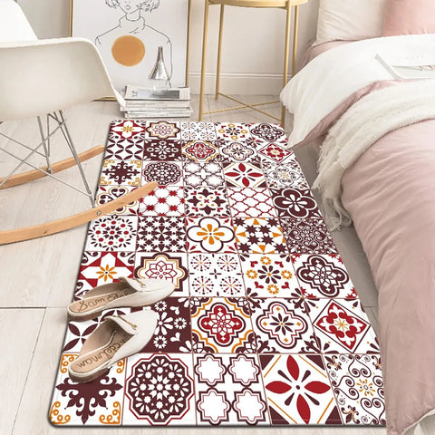 Navak Carpet Exclusive Picks Mandala Patchwork Schlafzimmer Teppich Badezimmer Rutschfeste Bodenteppiche Verwendet Im Wohnzimmer Waschküche Küche Heimdekoration Matte