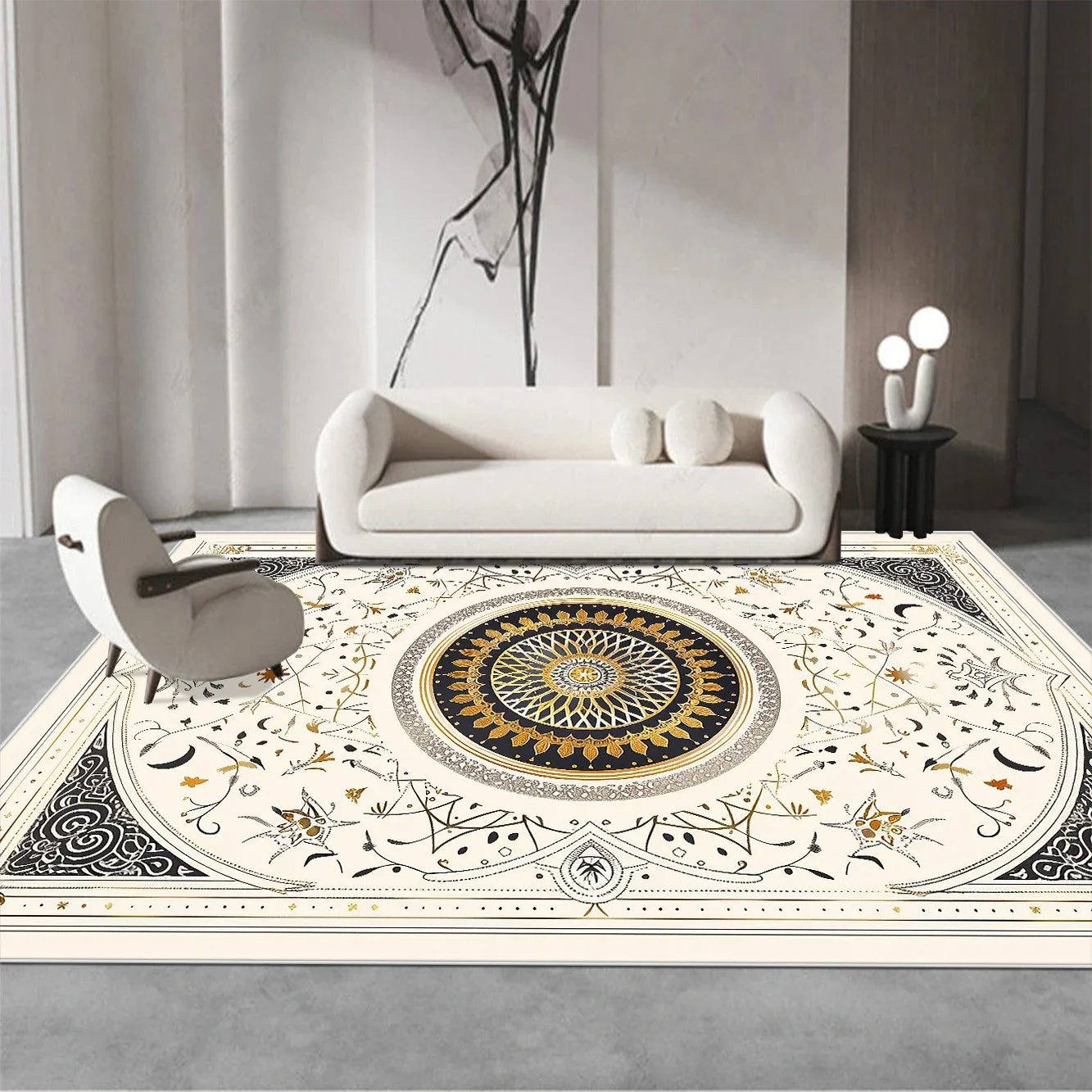 Navak Carpet Persian Luxury Red Carpet Living Room Large Size Rug Non-slip Coffee Tables Mat Home Decoration Bedroom Lounge Rug Tapis Salon